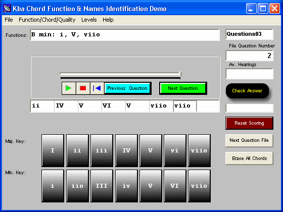 The Screenshot of music training program