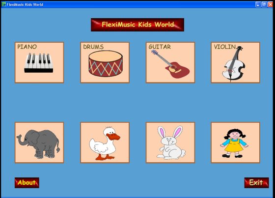The Screenshot of kids' sound recorder