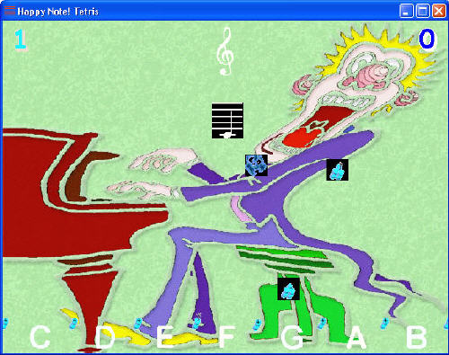 Play tetris game screenshot