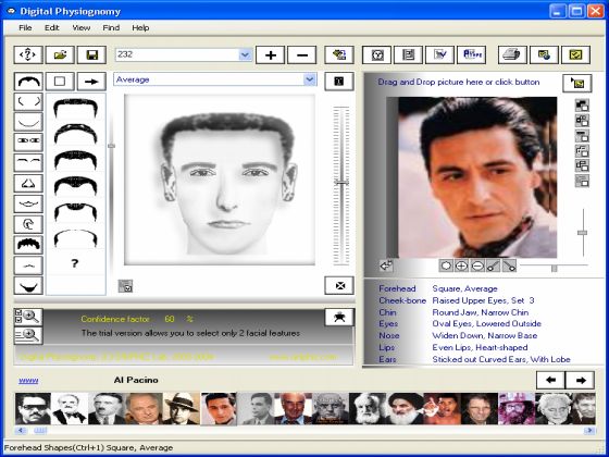 Physiognomy software