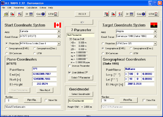 screenshot of ALLTRANS