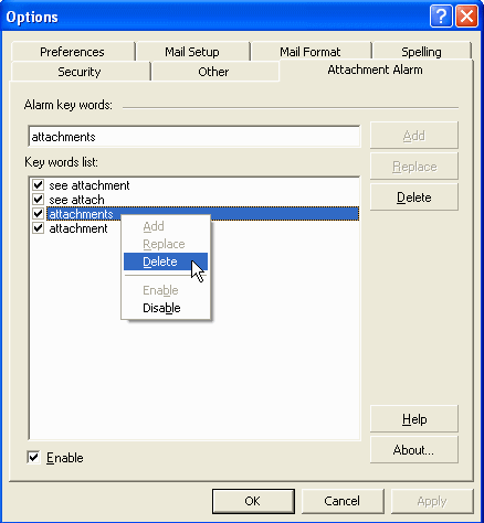 Attachments Alarm - Outlook Attachment Alarm