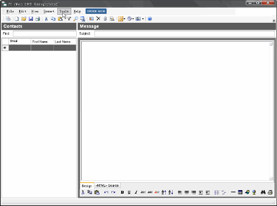 Main windows of PC iMail 2006