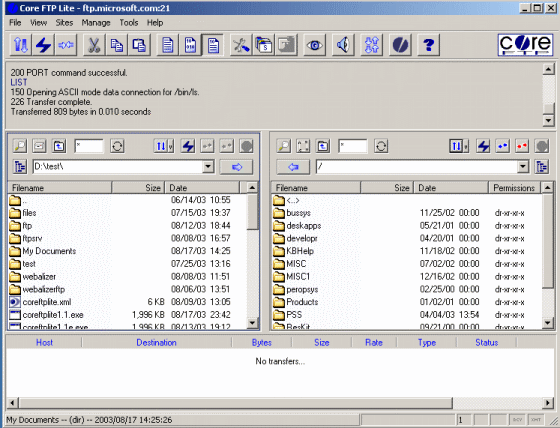 screenshot of Core FTP Pro - Global Settings