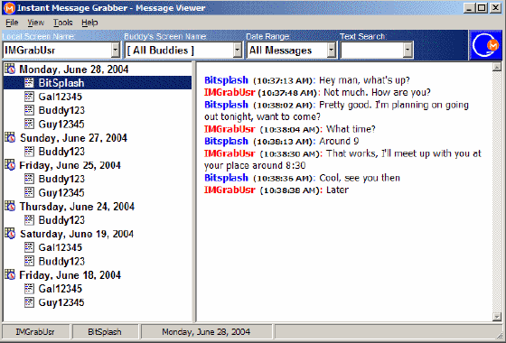 Message Viewer - Instant Message Grabber