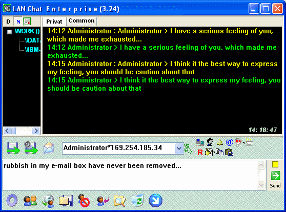 lan chat enterprise's screenshot