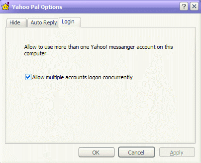 Options of logon