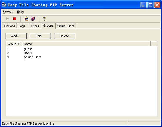 sharing ftp server of Choice Groups