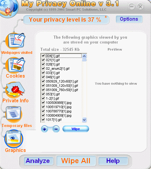 analyze privacy of graphic - My Privacy