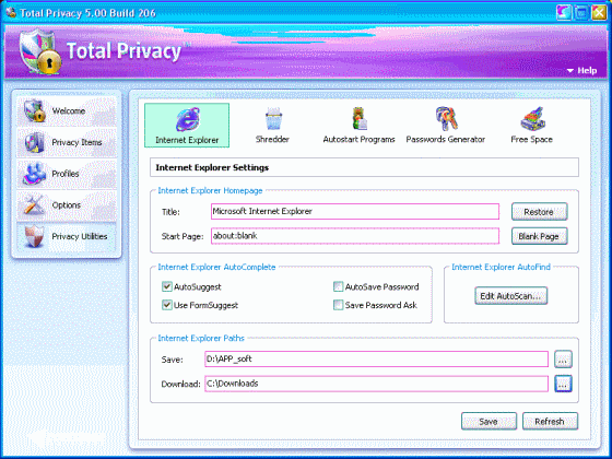 privacy protection utility - Total Privacy