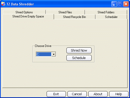 Screenshot - Shred Drive Empty Space