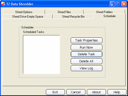 Screenshot - Scheduler