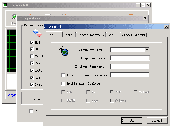 proxy setting option