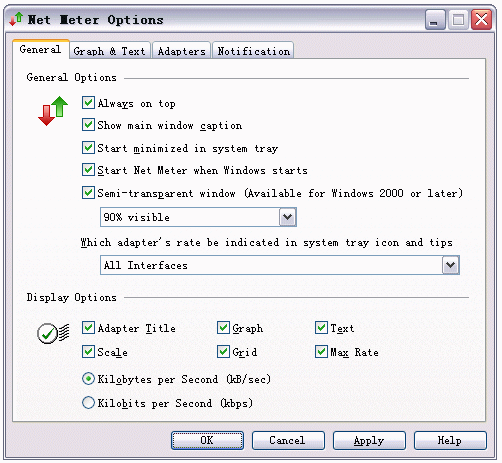 Screenshot - General Options