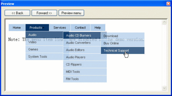 DHTML Menu Studio Professional Edition