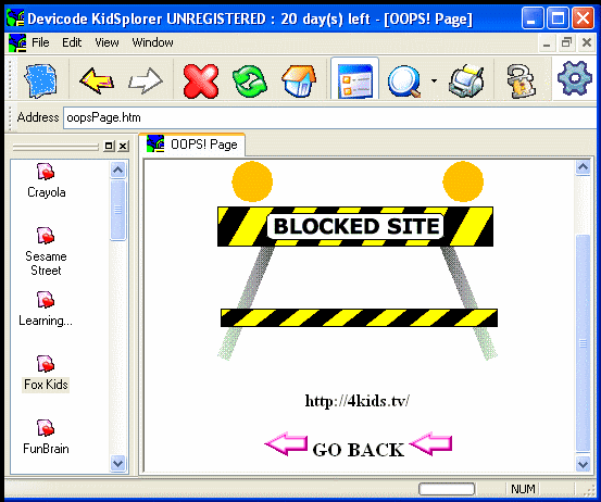 block inappropriate websites - KidSplorer