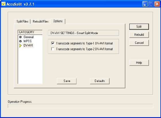 file and folder split option - AccuSplit