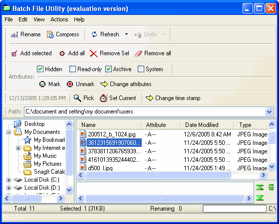 Rename files - Batch File Utility