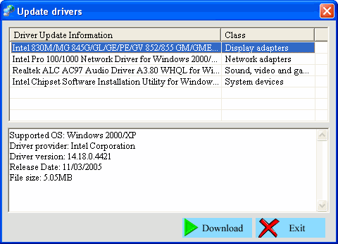 extracts device drivers - Driver Magician