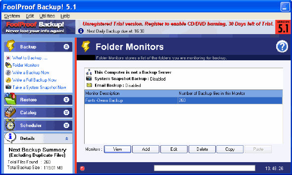 Folder Monitors - FoolProof Backup!