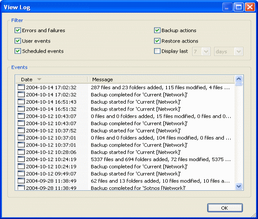 View Log