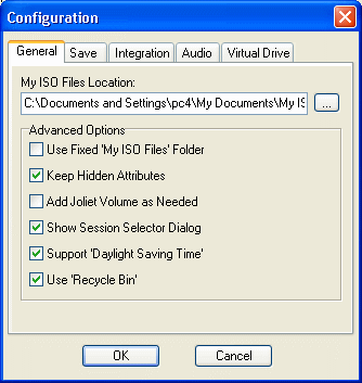 UltraISO - Configuration