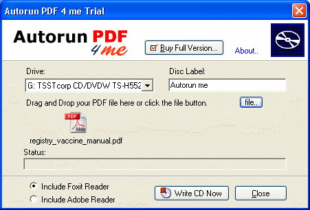 create PDF Autorun CDs - Autorun PDF 4 me
