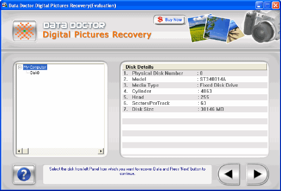 Digital pictures recovery software