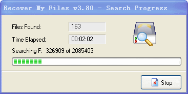 Running the Search - Recover My Files