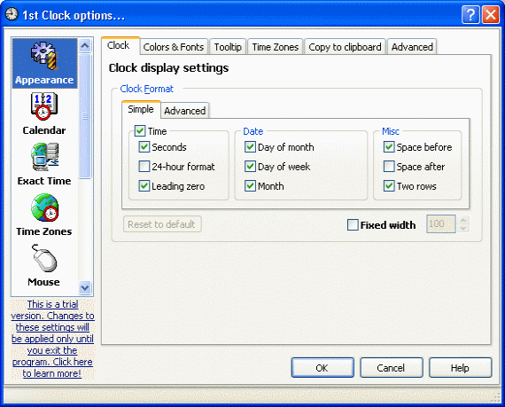 Screenshot - Options