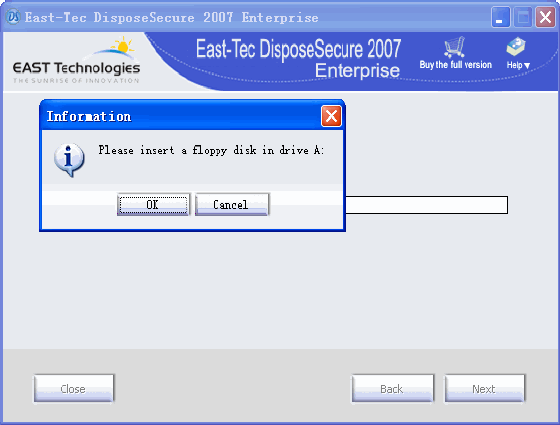 Screenshot - asked to insert