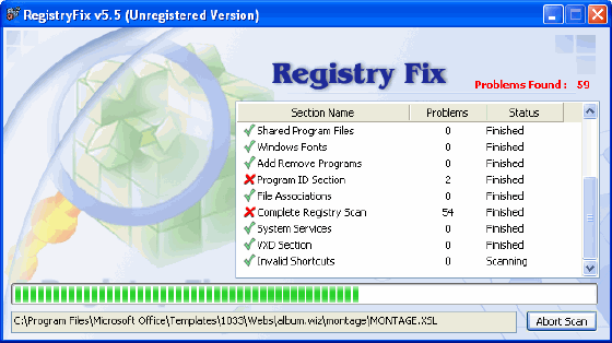 Registry Fix