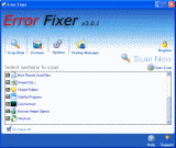 The Screenshot of Error Fixer