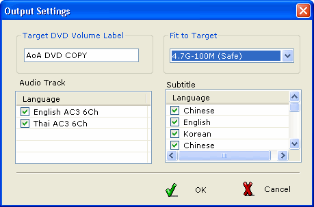 Output Settings