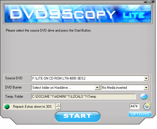 copy DVD disc - Dvd95Copy Lite