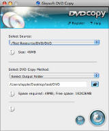 Main interface - iSkysoft DVD Copy for Mac