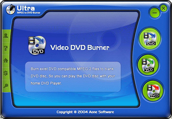 burn DVD compatible MPEG-2 files to blank DVD