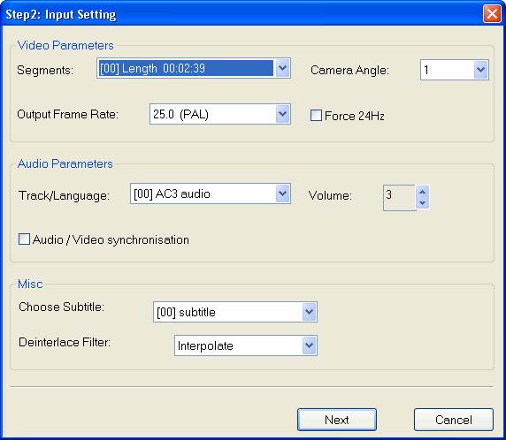 Input Setting