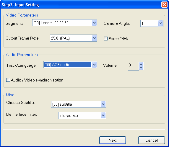 Input Setting