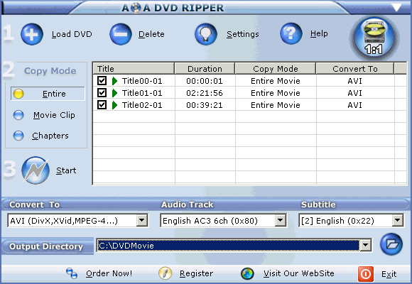 Copy DVD to Hard Drive - AoA DVD Riper