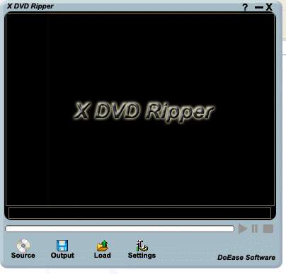 Main window of X DVD Ripper