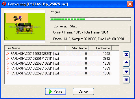 batch convert SWF to video