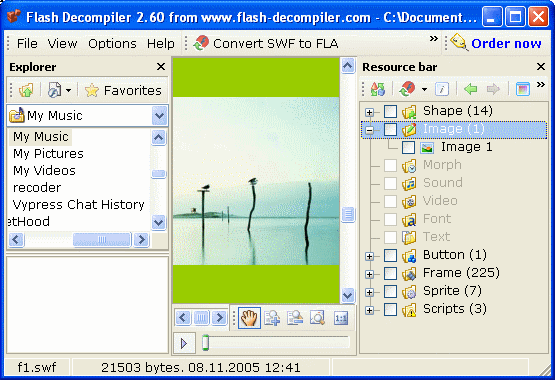 extract flash, decompile flash - Flash Decompiler Trillix