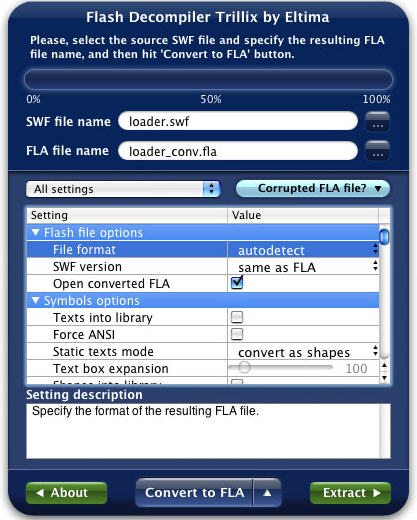 Flash Decompiler Trillix for Mac 