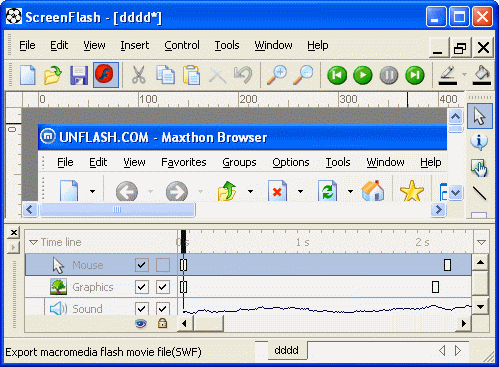 create demonstrating file -ScreenFlash