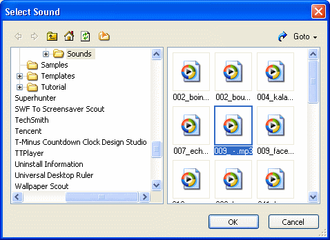 Screenshot - Select Sound