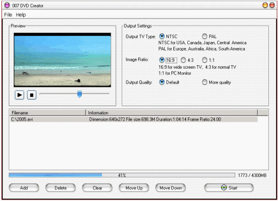 Screenshot - Main Information and Open file