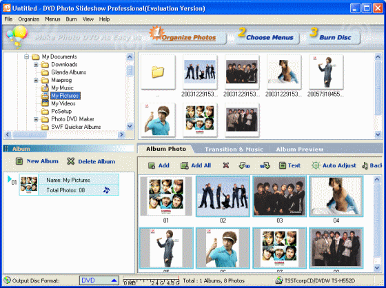DVD Photo Slideshow - Create photo album