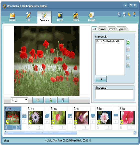 Wondershare Flash SlideShow Builder