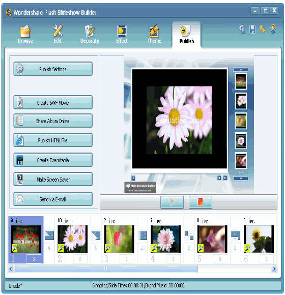 Wondershare Flash SlideShow Builder